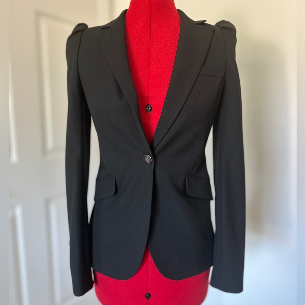 SOLD Zara Black Blazer Tailored Formal Jacket XS - Picture 3 of 10